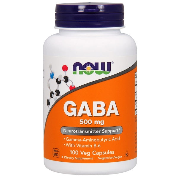 Gaba 500mg sa vit.B-6-100 veg.kapsula ,Now Foods USA