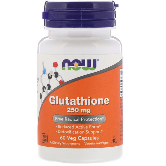 Glutathione,GLUTATION 250 mg,60 Veg Capsules Now Foods USA,