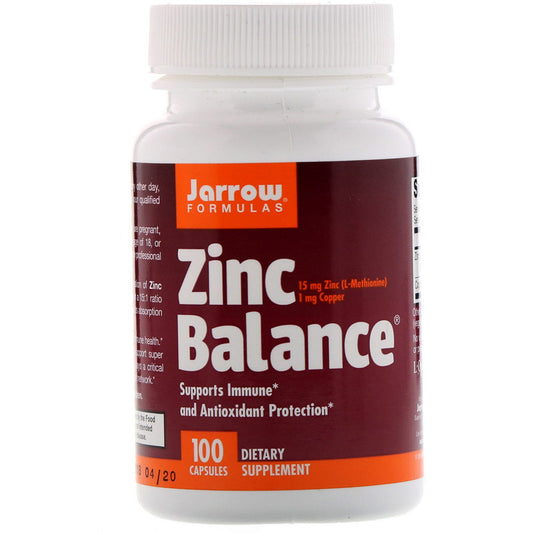 CINK-Zinc Balance - 100 kapsula ; Cink Sulfat sa Bakrom; Jarrow Formulas, USA