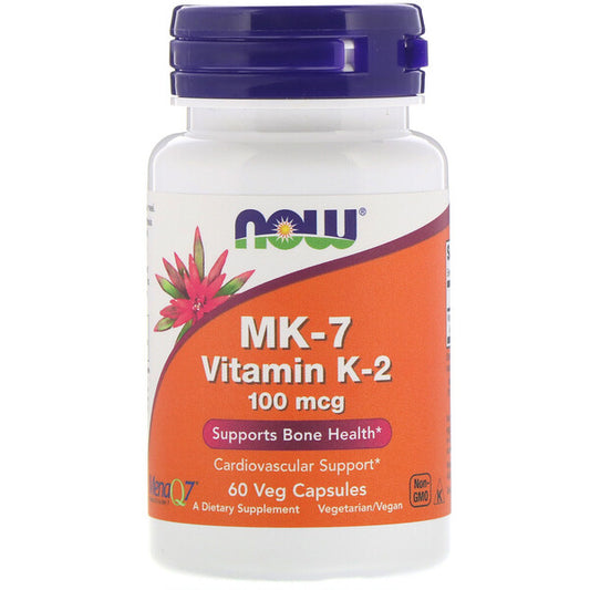 MK-7 vitamin K-2, 100 mcg, 60 Veg kapsula-Now Foods, Za vaše zdravije kosti i kardiovaskularni sitem