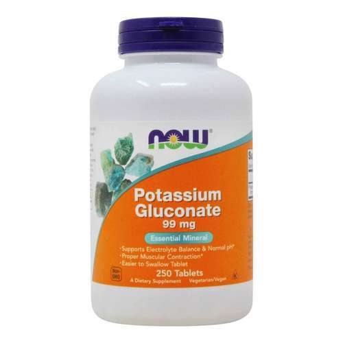 POTASIUM GLUCONATE ,Kalijum Glukat-99 mg, 250 tableta, Now Foods USA