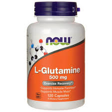 L-Glutamin, 500 mg, 120 Veg kapsula,Now Foods-USA