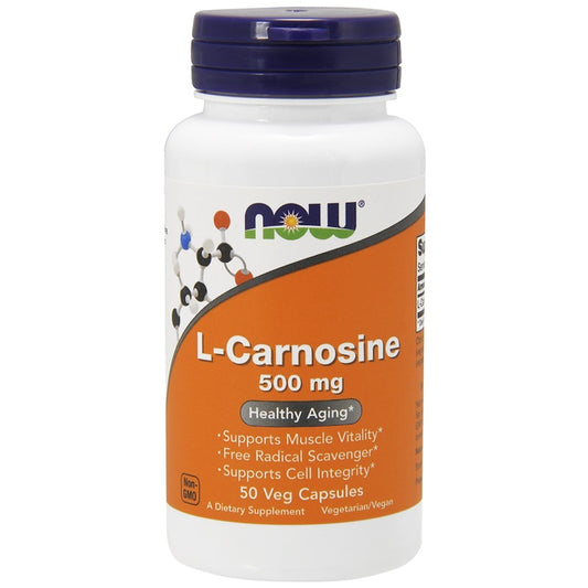 L-Carnosine (L-Karnozin) 500 mg -50 kapsula Now Foods