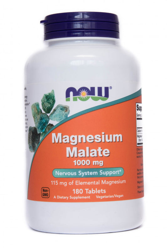 Magnesium Malate,115mg u tableti iz  1.000 mg, 180 Tablets,Now Foods-USA