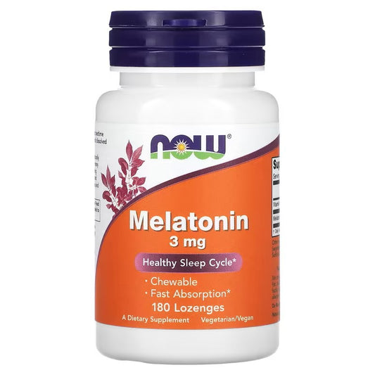 Melatonin 3mg -180 topivih pastila Now Foods