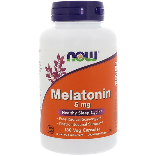 Melatonin 5 mg, 180 Veg Capsules-Now Foods,Veće pakovanje , Za spavanje