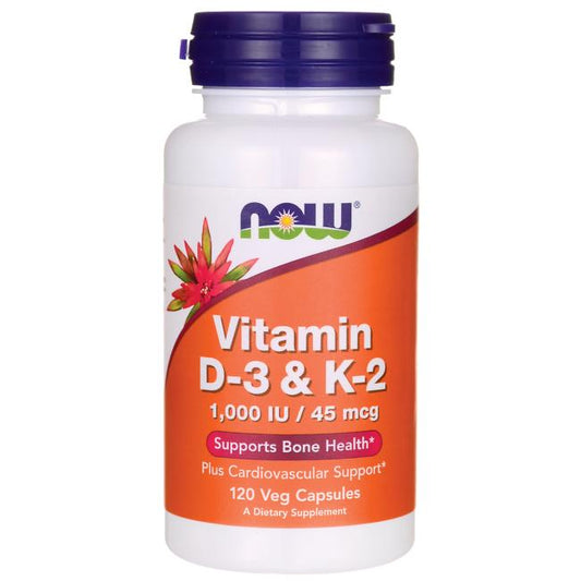 Vitamin D-3 & K-2, 1,000 IU / 45 mcg, 120 Veg Capsules; veliko pakovanje i sa vitaminom C.