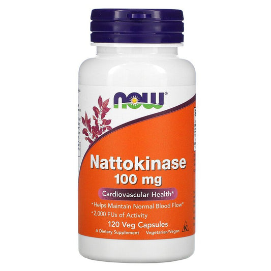 Nattokinase, 100 mg, 120 veg.caps-veliko pakovanje, Now Foods USA