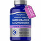 Glucosamin Chondroitin MSM + Turmeric, 180 Coated Caplets caps.PipingRock USA