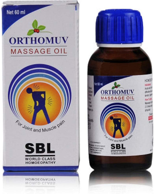 ORTHOMUV -ulje za masažu 60 ml ,za bolove u zglobovima, mišićima, ukočenost,SBL Homeopathic