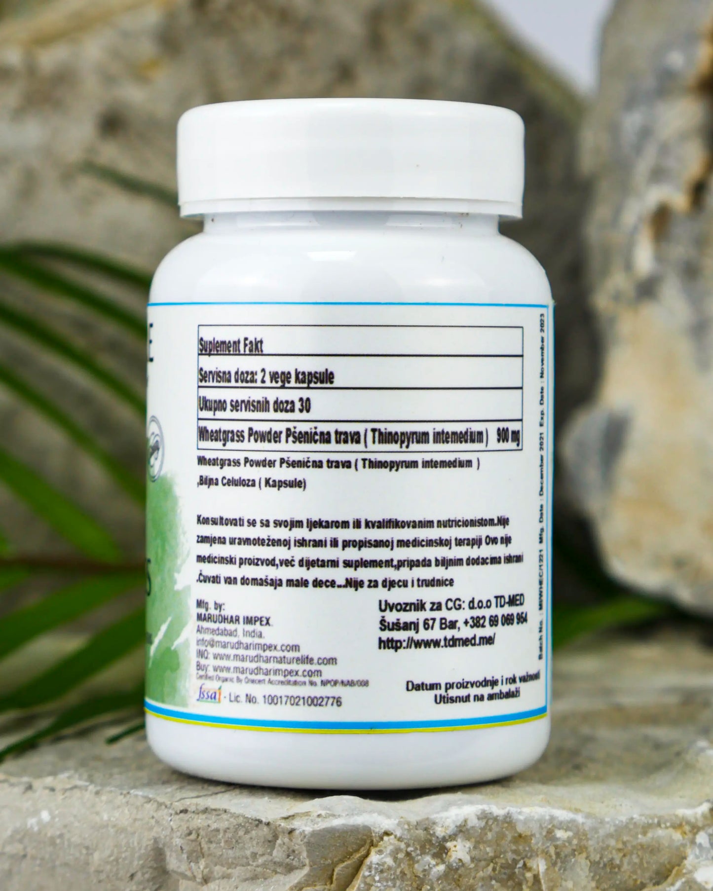 Pšenična trava 450mg 60 kapsula