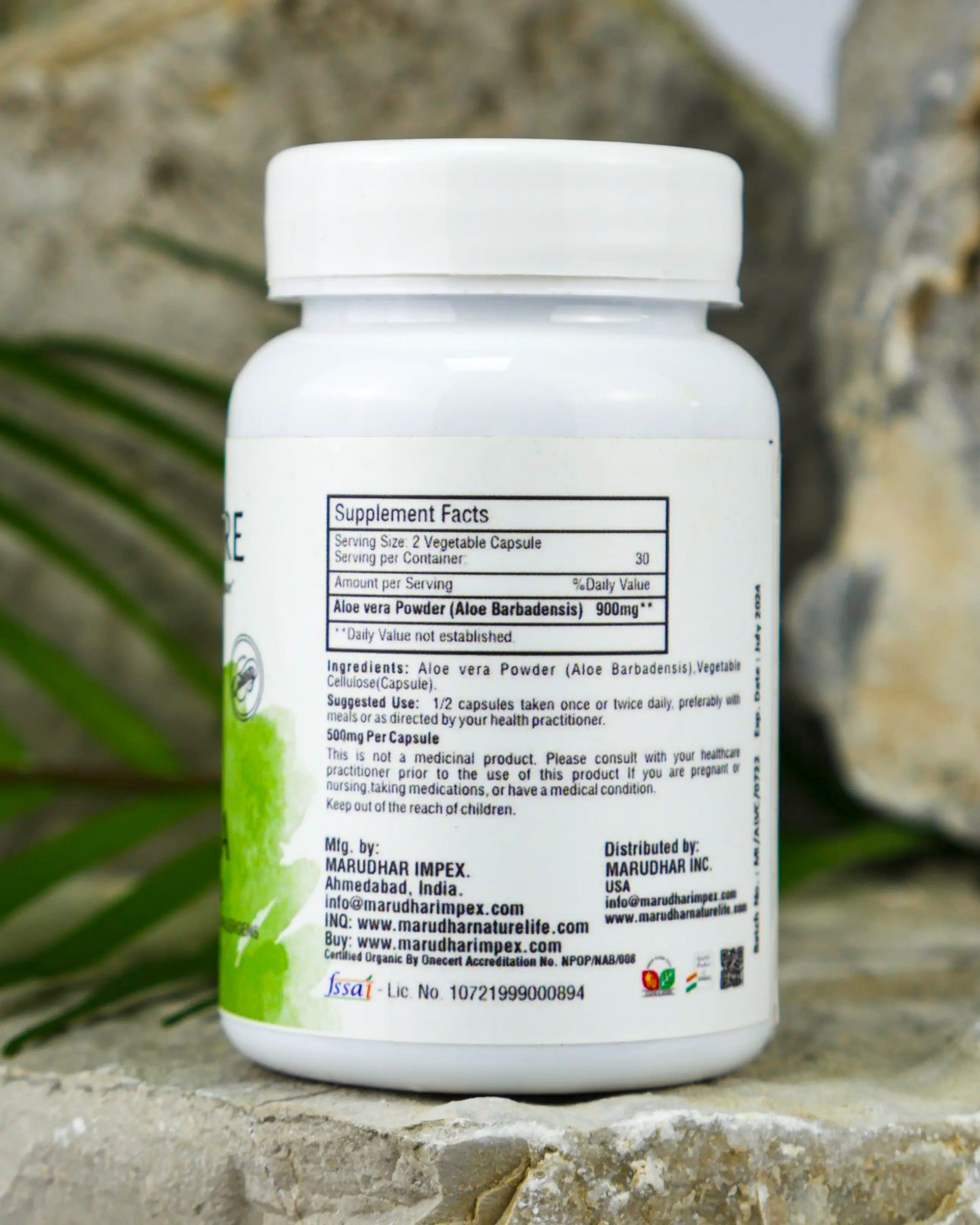 Aloe Vera 450mg 60 kapsula