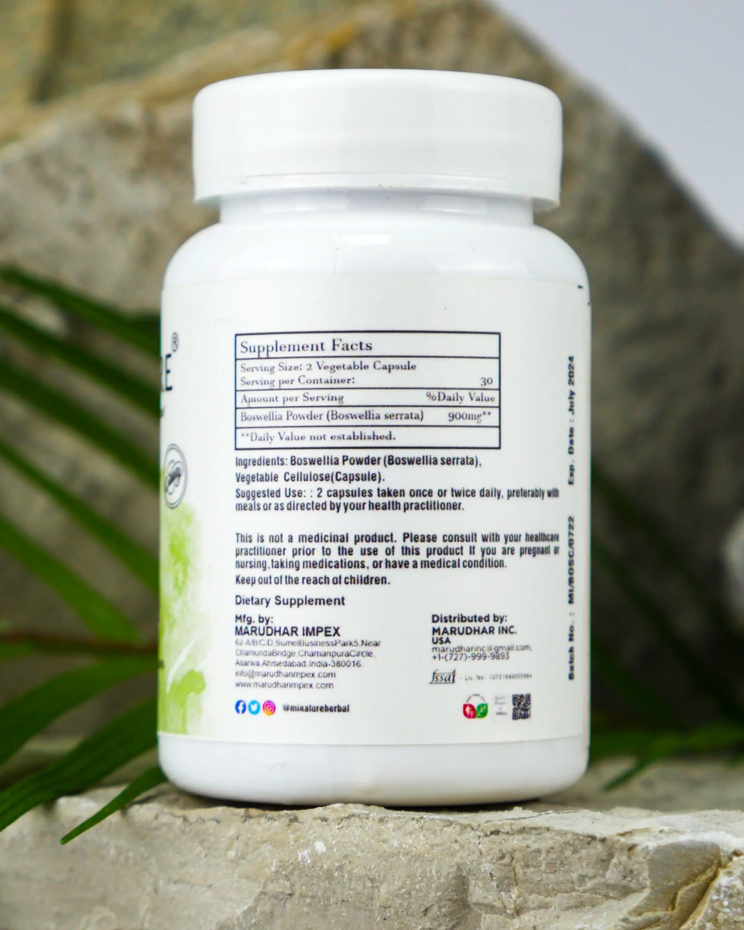Boswellia (Indiski Tamjan)- 450mg 60 kaps.-Mi Nature