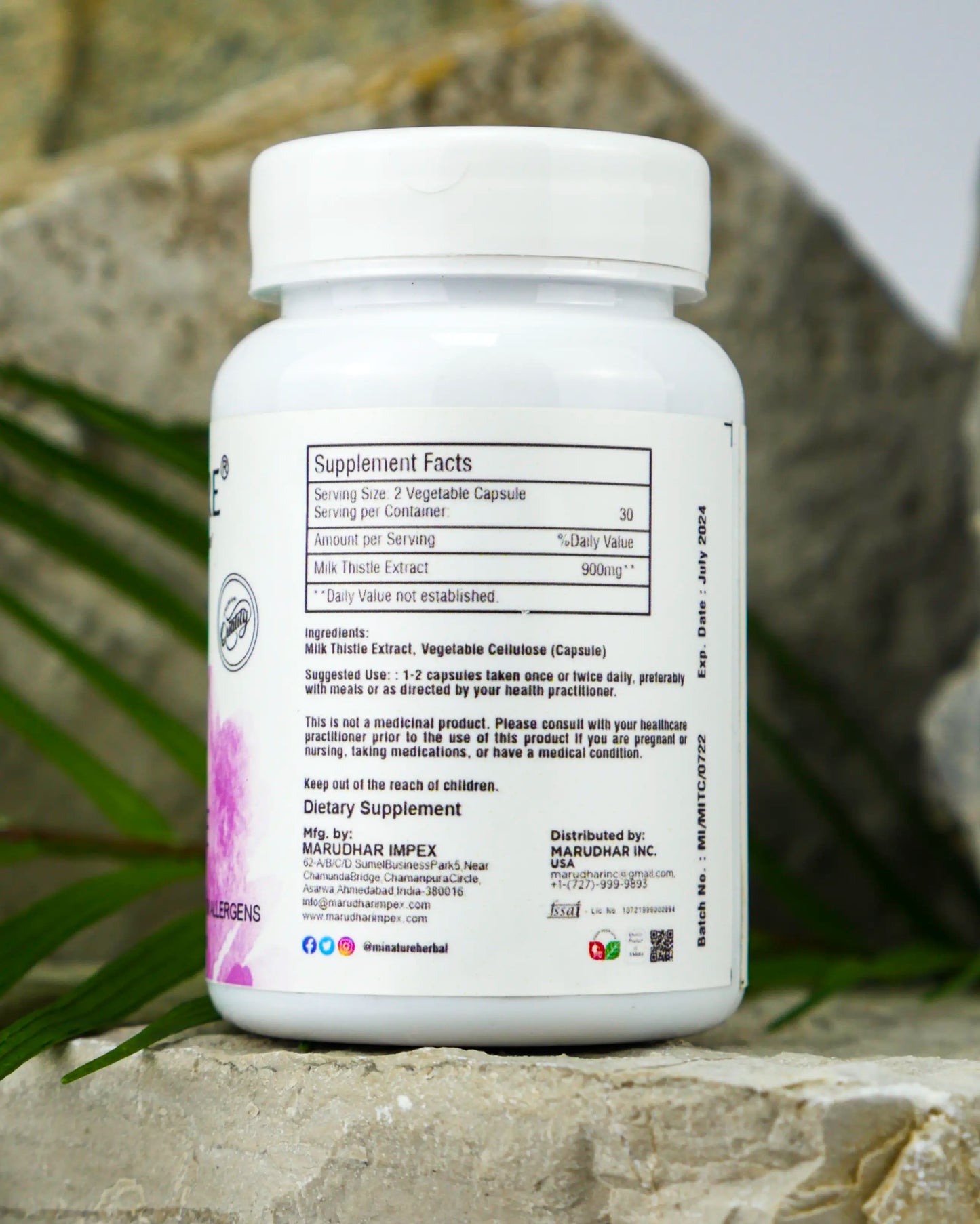 Milk Thistle 450mg 60 kapsula