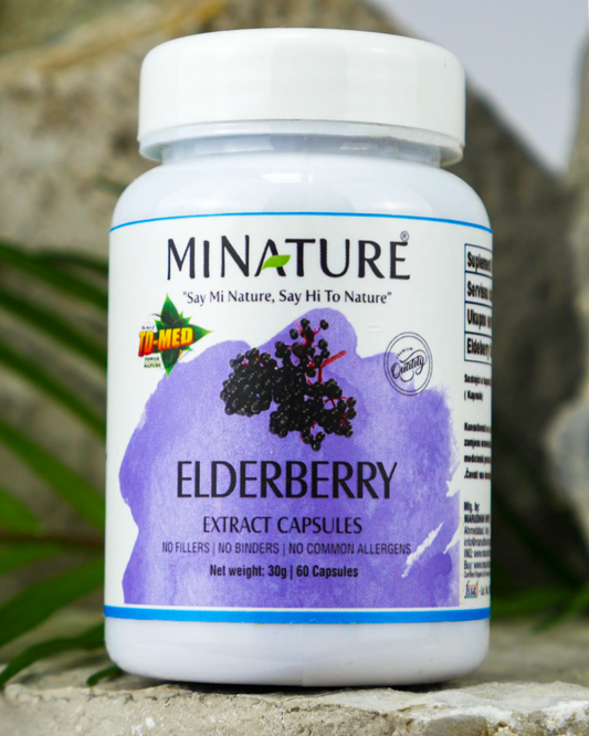 Crna Zova Ekstrakt (Elderberry-BAZGA) 450mg |60 kapsula; Mi Nature