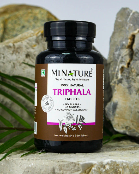 Triphala,90 tableta, Mi Nature Indija Original /1000 mg;Tadicionalno se koristi za:Detoksikaciju i zdravlje creva i tela Za liječenje hroničnog zatvora kao laksativ Moćan dodatak probičkim bakterijama,Za bolesti jetre i bubrega