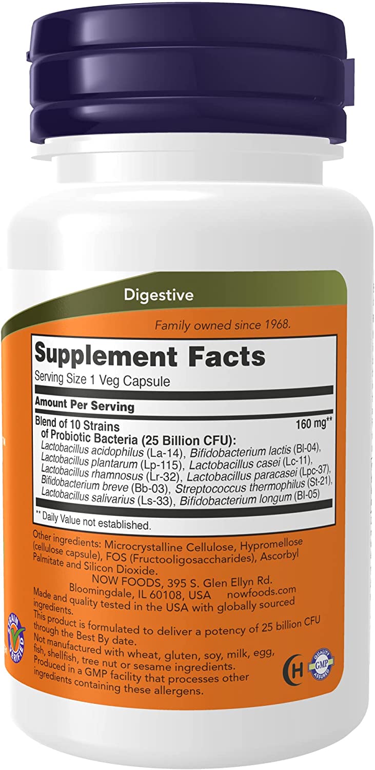 Probiotic 10, 25 milijardi, 50 Veg kapsula Now Foods USA