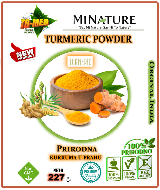 Kurkuma u prahu,Natural Turmeric  227g Origina Indija