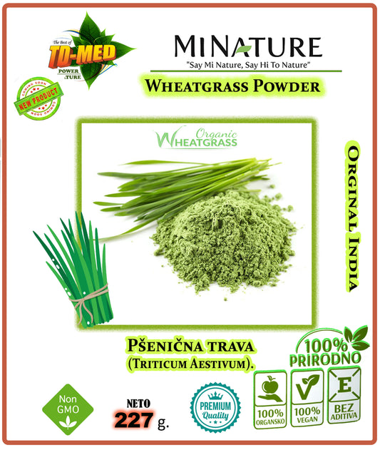 Wheatgrass prah ,Pšenična trava,227g Organik