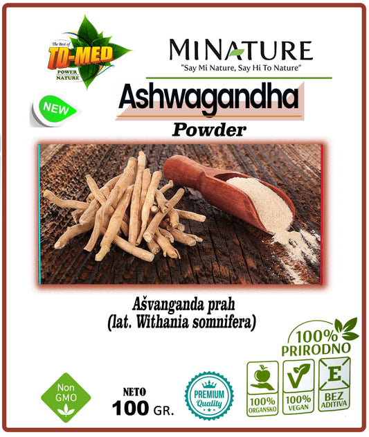 Ashwhagandha-Ašvaganda prah 100 g – Original Indija-Organic