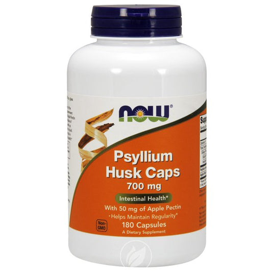 Psillium Husk caps 700mg,180 caps. Now Foods
