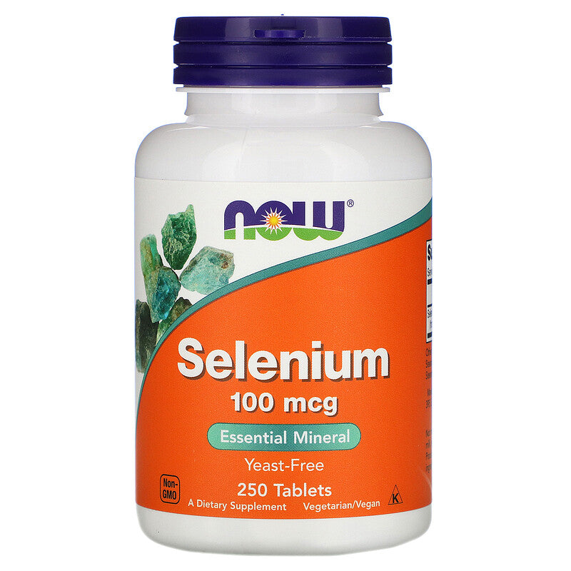 Selen,Selenium 100 mcg, 250 tableta,Now Foods USA