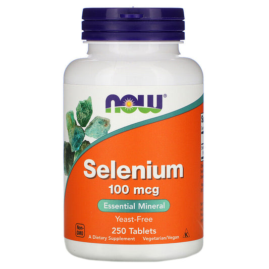 Selen,Selenium 100 mcg, 250 tableta,Now Foods USA