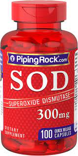 SOD  superoksid dismutaza 2400 jedinica, 300 mg, 100 kapsula za brzo oslobađanje