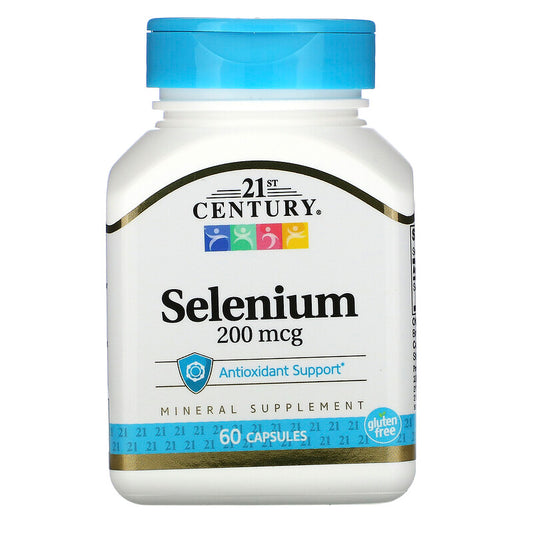 Selen,Selenium 200 mcg, 60 kapsula,21 Century USA