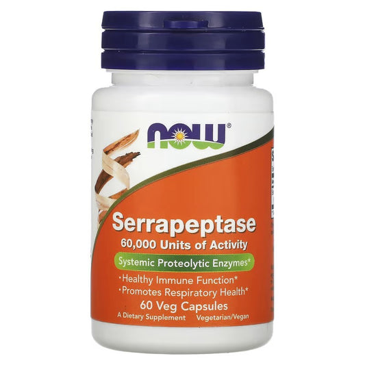 Serapeptase, 60 Veg Capsules NOW Foods,