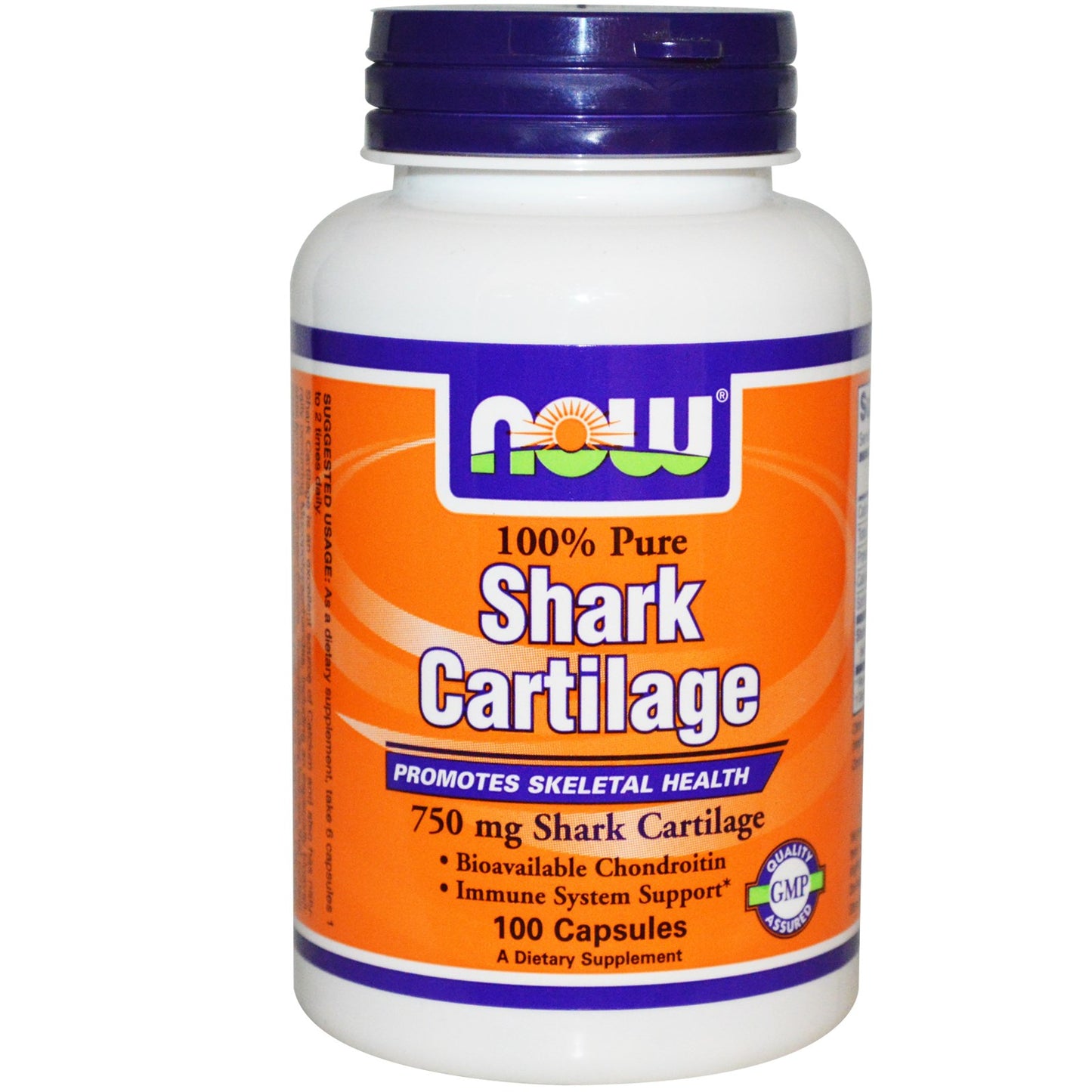 Ajkulina hrskavica-Shark Cartilage 750mg 100 caps. Now Foods USA