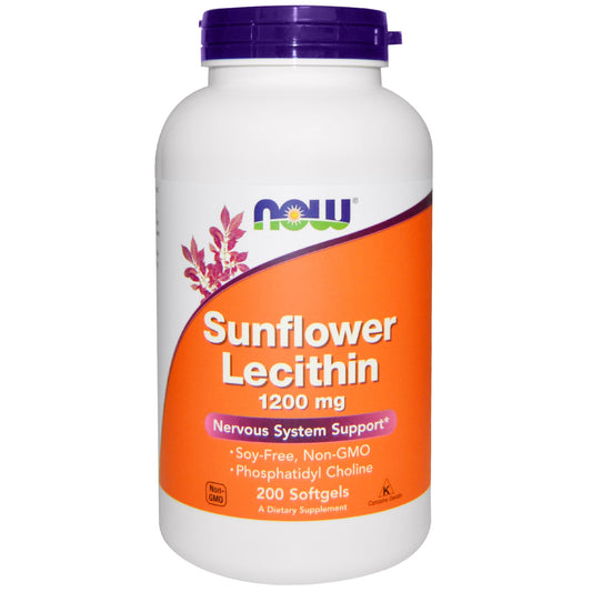 Sunflower Lecithin; Suncokretov lecitin, 1200 mg, 200 softgels-veliko pakovanje,Now Foods USA