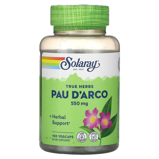 Tahebo - Pau D'Arco, 550 mg, 100 VegCaps.Solaray USA