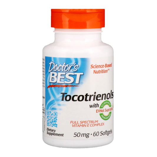 Vitamin E Tocotrienols with TocoGaia Ultra, 50 mg, 60 Softgels,Dr.Best USA