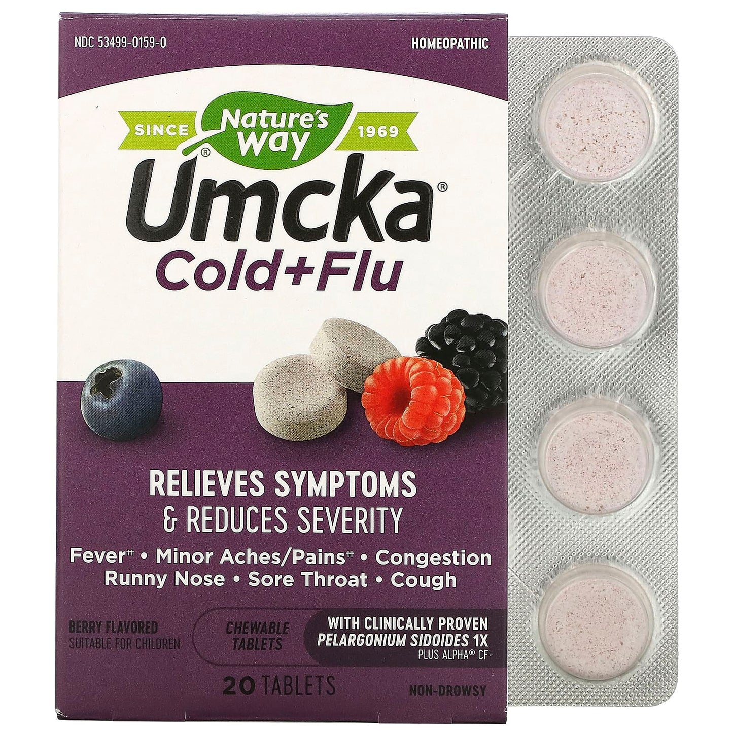 Umcka® Cold+Flu višestruko djelovanje za prehladu i grlo, 20 Lozengi