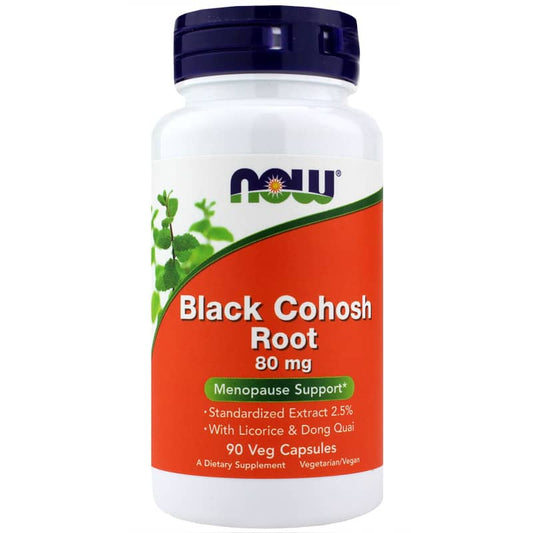 Black Cohosh Root, 80 mg, 90 Veg Caps,NOW Foods,