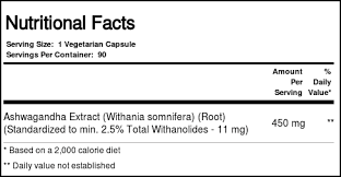 Ashwagandha, 450 mg, 90 Veg Capsules ,Now Foods-USA