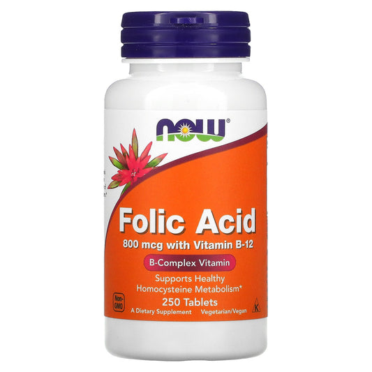 Foli Acid 800mcg Now Foods