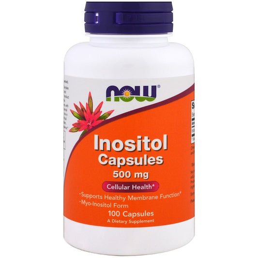 Inositol Capsules 500 mg  100 Capsules Now Foods