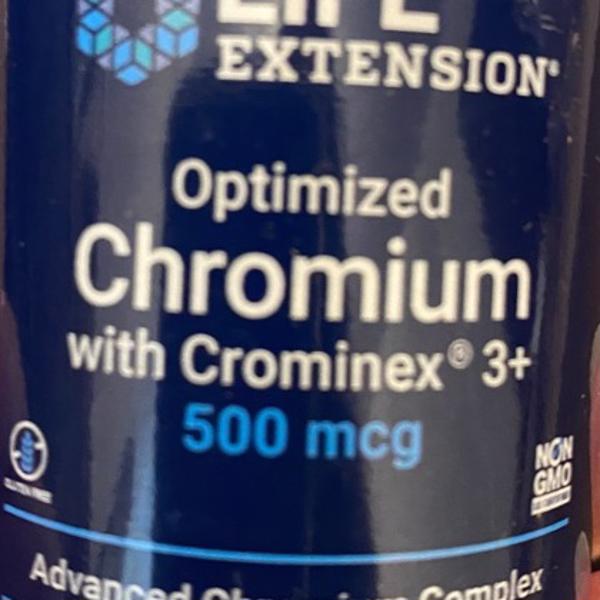 Hrom sa Crominexom 3+, 500 mcg, 60 vegetarijanskih kapsula,LIFE Extension USA