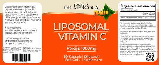 Liposomal C 1000mg,30 caps ,formula Dr.Merkola USA