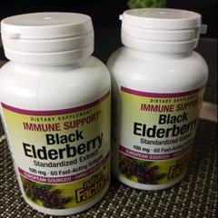 CRNA ZOVA- Black Elderberry Extract 60 sofgell kaps. brzog djelovanja .USA - Natural factor