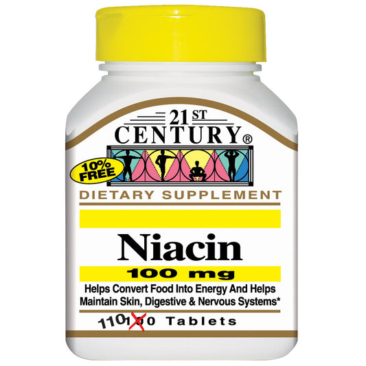 Niacin 100 mg - 110 Tablets