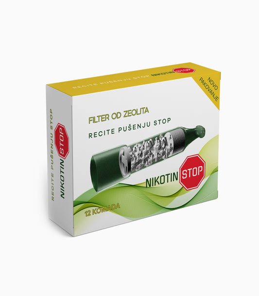 Nikotin Stop 12/1...Filtera od Zeolita ,1 kutija sa 12 komada