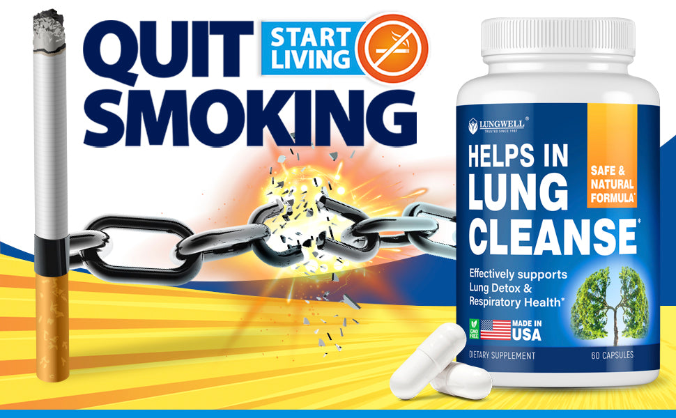 Pomoć za prestanak pušenja i Čistać Pluća-Lung Cleanse 30 caps.LUNGWELL- USA