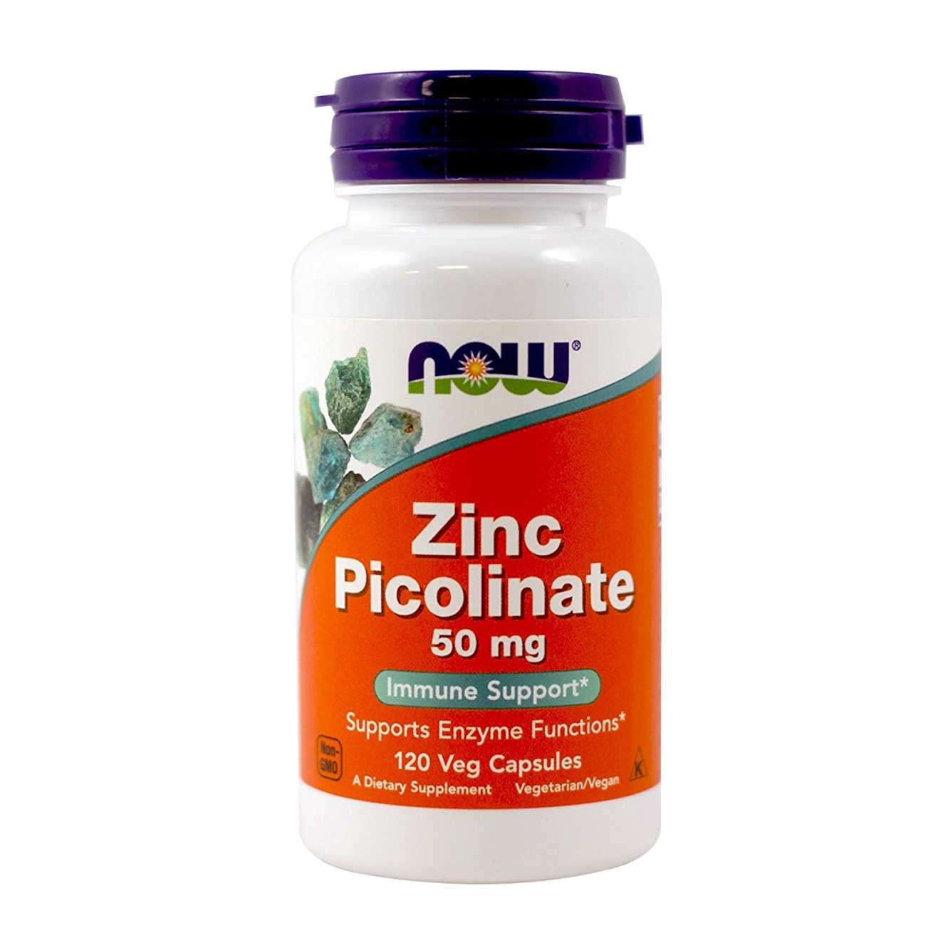 Cink Picolinate,Zinc Pikolinat 50 mg, 120 Veg.kapsula , Now Foods