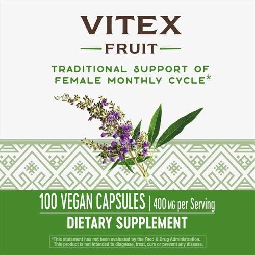 VITEX - ( (Čedno drvo,Konopljika...)-Vitex agnus-castus (fruit); 100 caps/400mg Natures Way USA