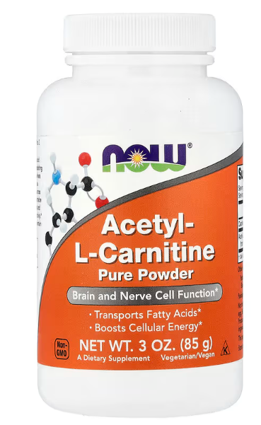 Acetil L-Karnitin prah 85g; Now Foods-USA;Podrška ćelijskoj energiji; ,podrška nervnom sistemu,boljem raspoloženju,transport masnih kiselina u energiji....štiti ćelije
