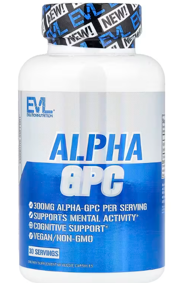 , Alpha GPC(L‑alpha‑gliceryl‑fosforil‑holin),60 veg.kapsula (300 mg po kapsuli);EVL-USA;Za bolju koncentraciju i pamćenje,stres,mozak,bolji fokus;Akciska cijena,iskoristite je