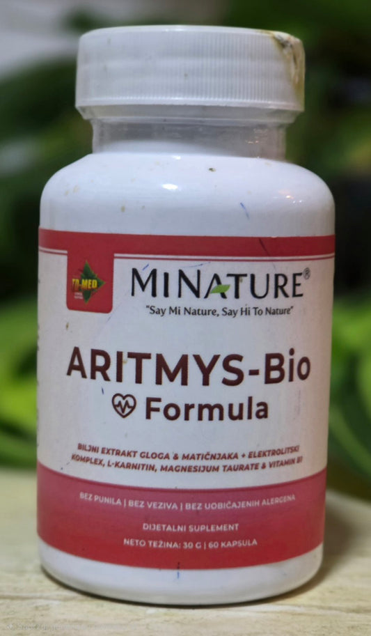 ARITMYS-Bio Formula;60 caps–. Podržava energiju, cirkulaciju i stabilan ritam srca,i kod blagih Aritmija,Tahikardija."REKLAMNA AKCIJA" u cijeni  za ovaj jedinstveni suprement!